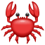 Krabber emoji Whatsapp U+1F980