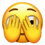 Kikkende øye-emoji U+1FAE3