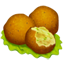 Falafel-smiley U+1F9C6