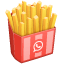 Pommes frites-smilefjes U+1F35F