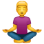 Yoga-emoji U+1F9D8